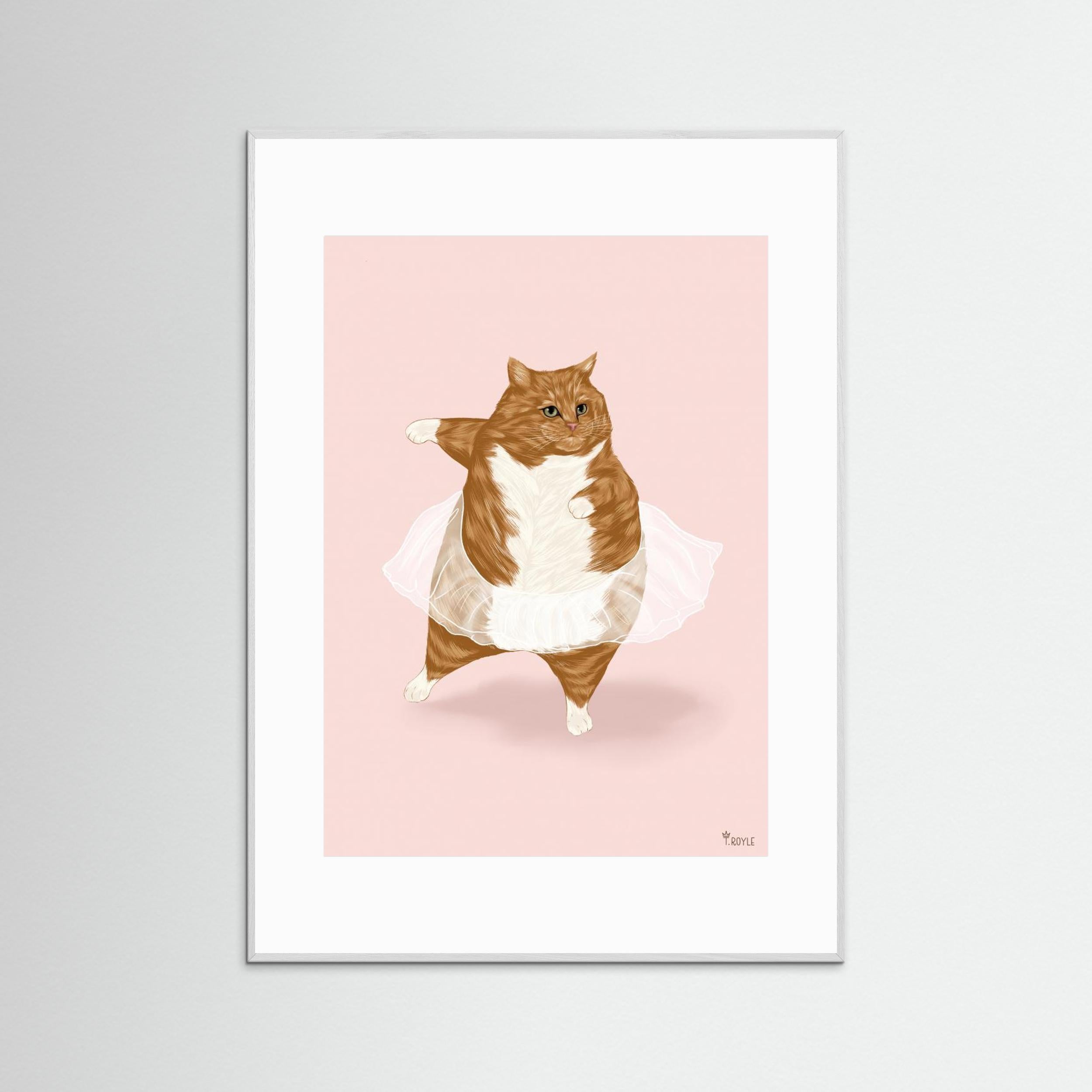 Ballet Cat - 'I can do anything I dream of' by Tara Royle